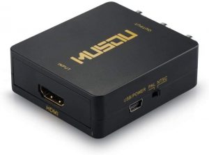 Musou 1080P HDMI to RCA Composite AV Video & Audio Converter
